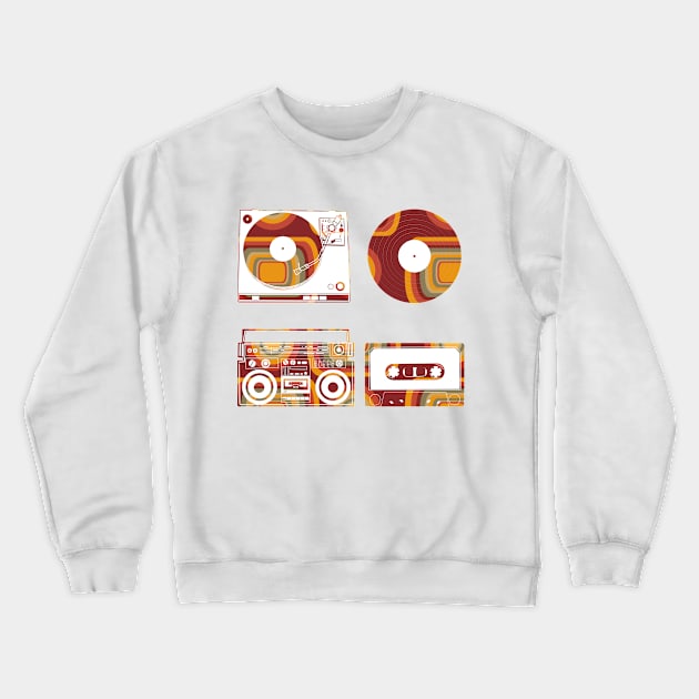 retro music Crewneck Sweatshirt by BekimART